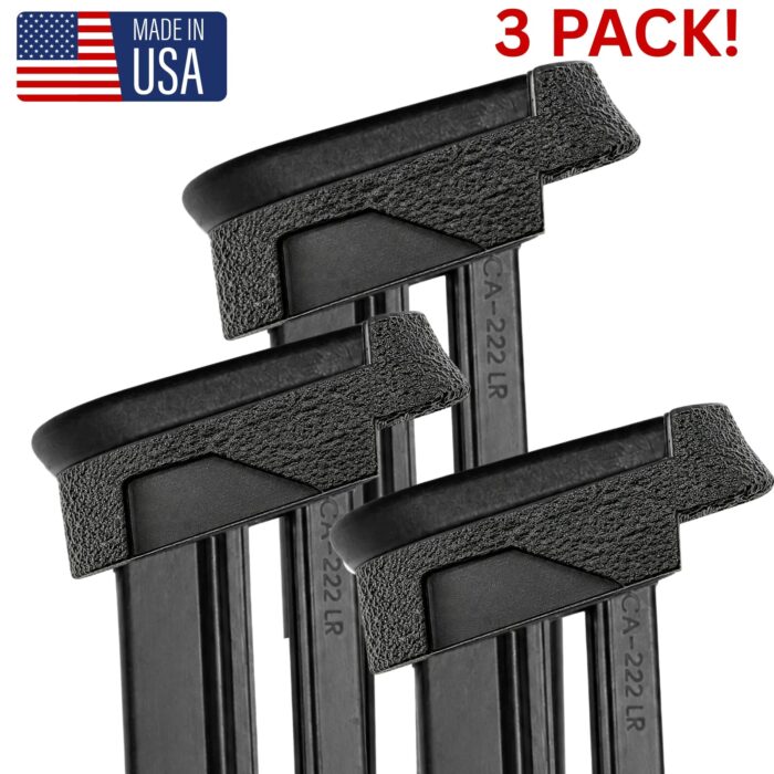 Taurus TX22 Compact Textured Grip Spacer Sleeve for 16rd TX22 Magazines — 3 Pack