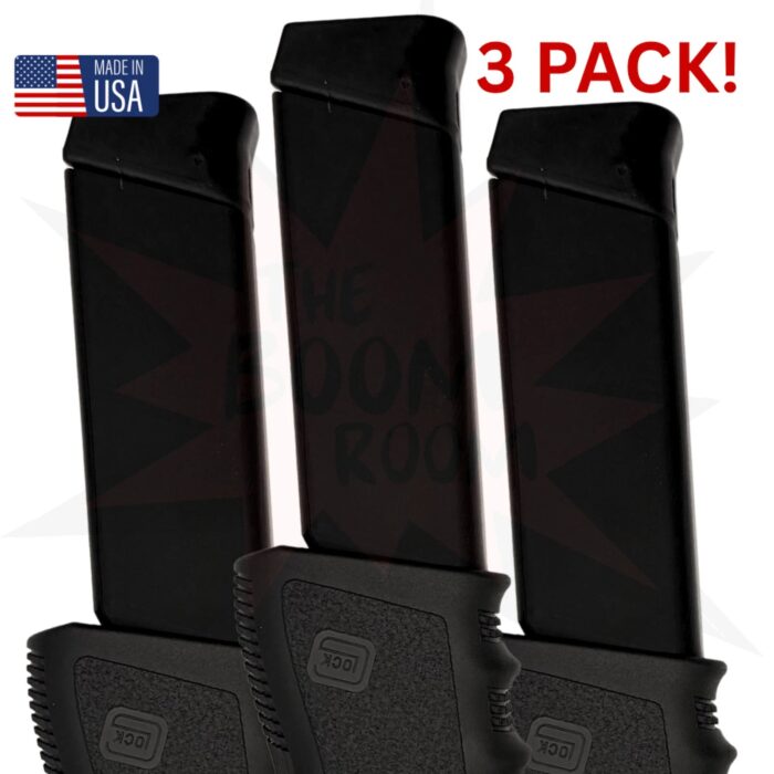 3 PACK Glock 19 - 31 / 33rnd magazine sleeve grip adapter for 33 round mag