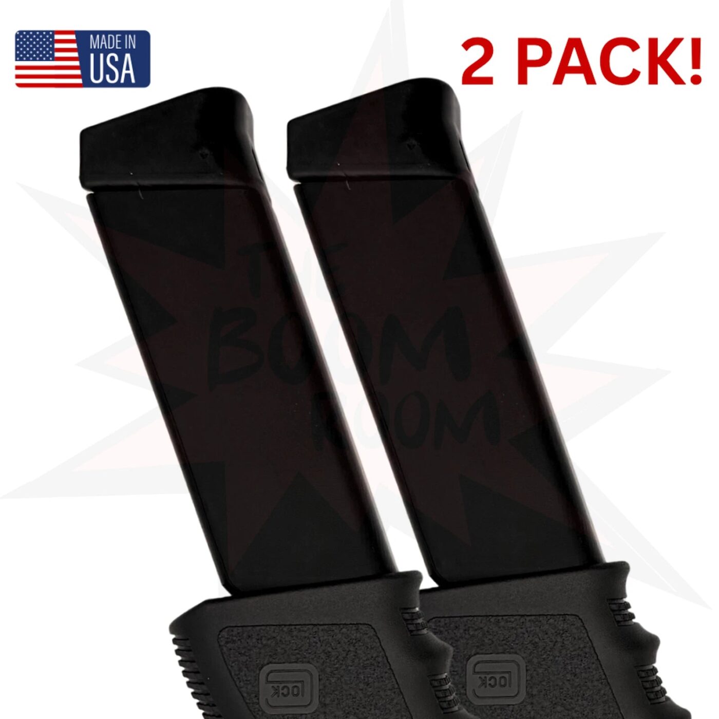 2 PACK Glock 19 - 31 / 33rnd magazine sleeve grip adapter for 33 round mag
