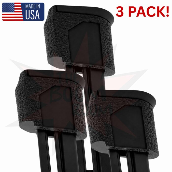 3 pack Taurus TX22 Compact textured mag spacer sleeve for 21-round ProMag