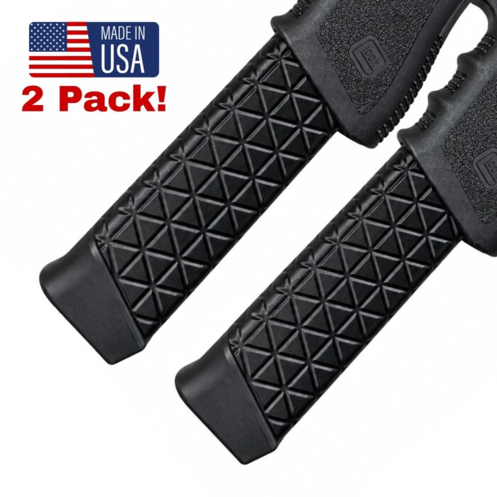 Triangular Glock 19 Mag Sleeve Grip Adapter for 31-33 Round Magazine - 2 Pack