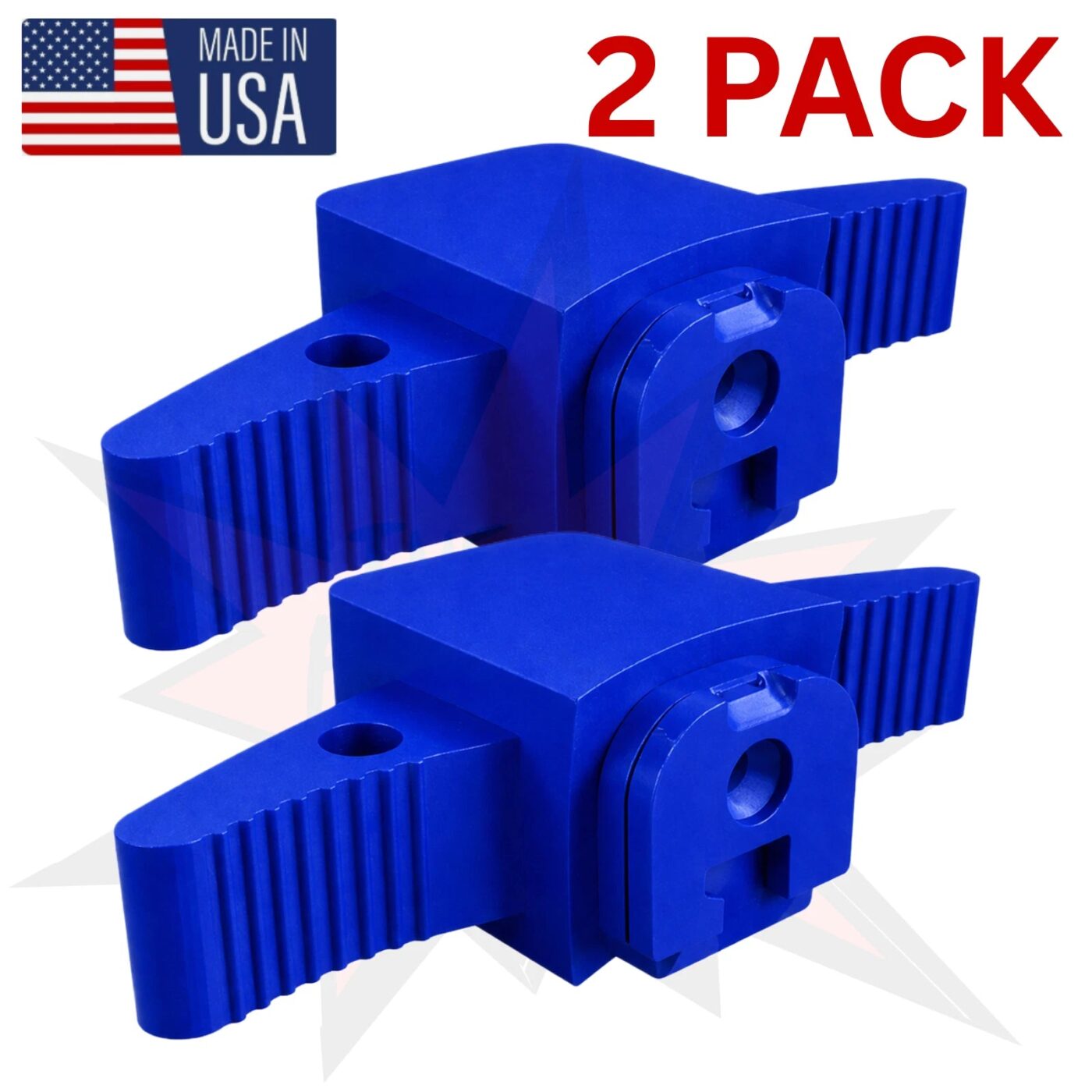 Blue 2 Pack TX22 Slide Weight Backplate With Dual Charging Lever Glue Shut Lid