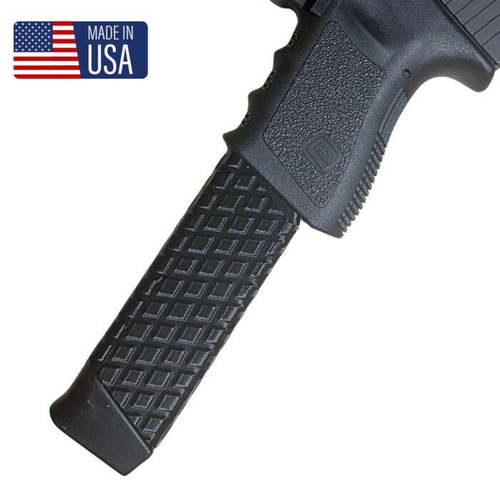 Glock 19 Magazine Sleeve Grip Adapter for 31 - 33 Round Magazine - Square Design