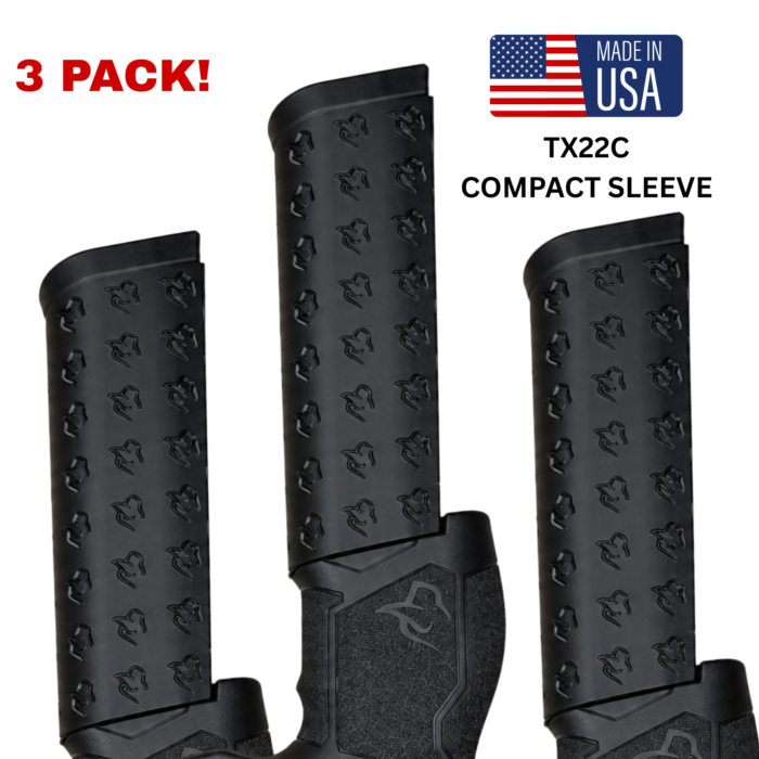 TX22 Compact Mag Sleeve (34 Rd ProMag) – Bull Logo, 3 Pack