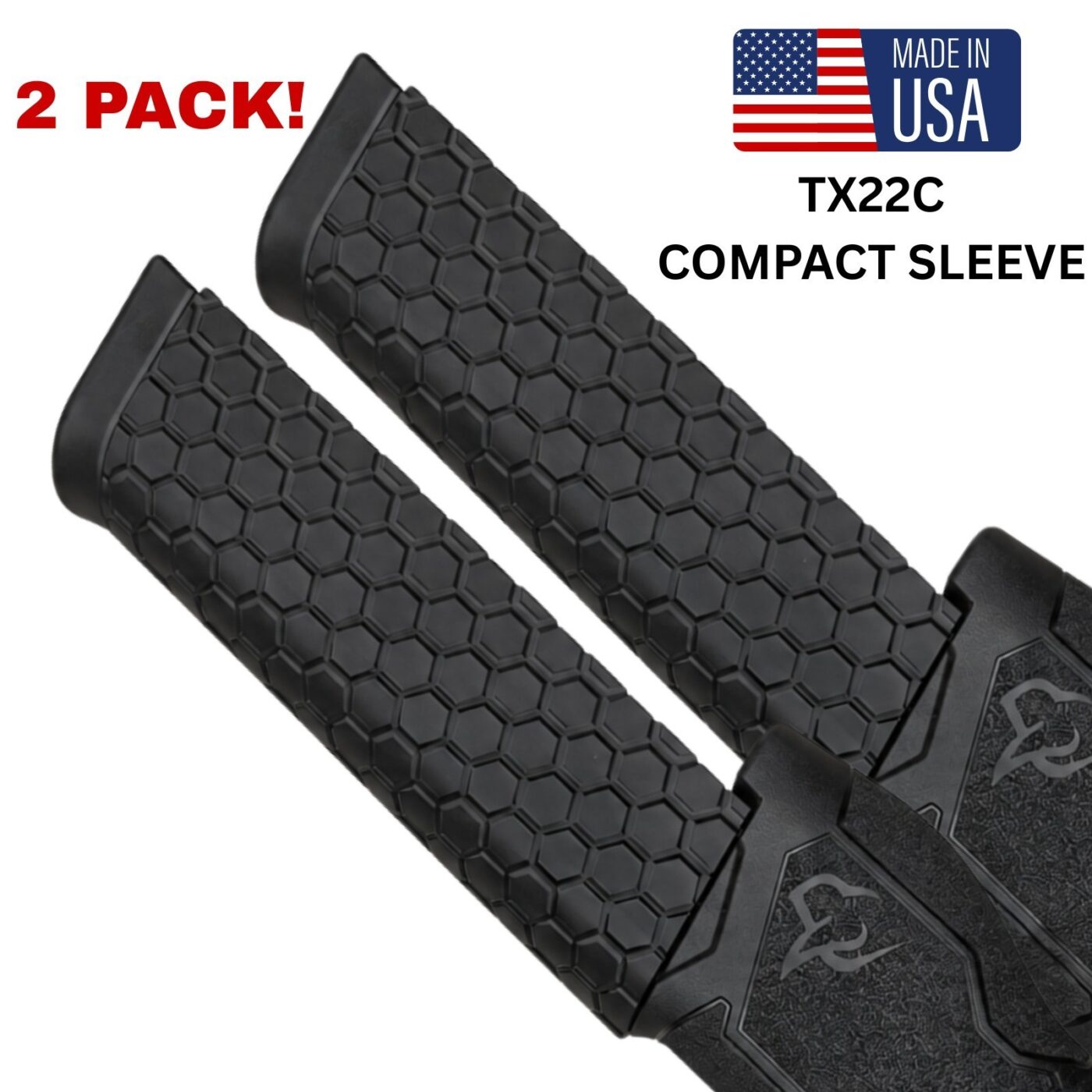 TX22 Compact Mag Sleeve (34 Rd ProMag) – Honeycomb, 2 Pack