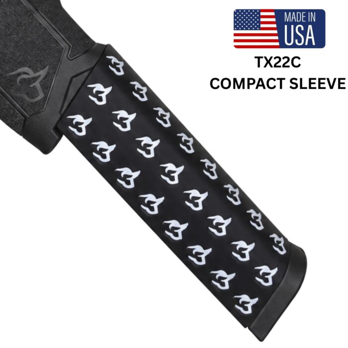 TX22 Compact Mag Sleeve (34 Rd ProMag) – Black & White Bull Logo