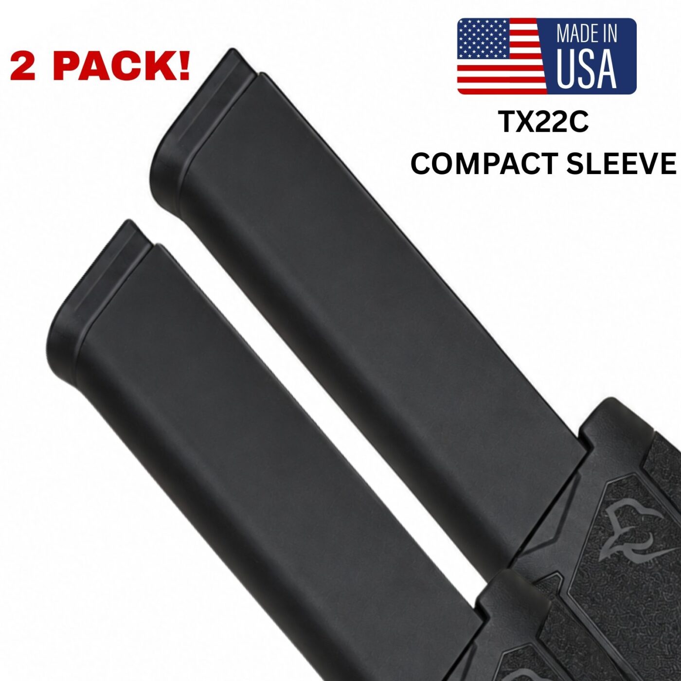 TX22 Compact Mag Sleeve (34 Rd ProMag) – Smooth Matte, 2 Pack